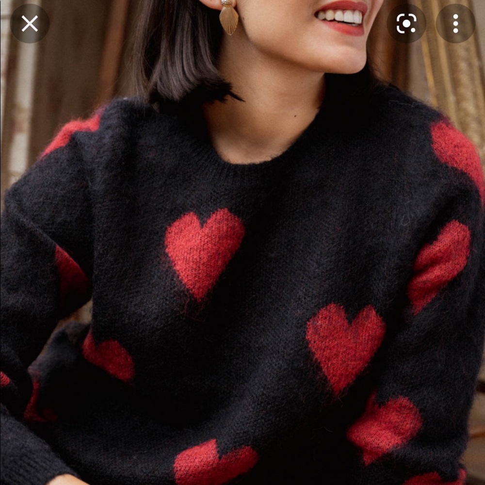 Boutique Libertie Alaric romantic heart jumper